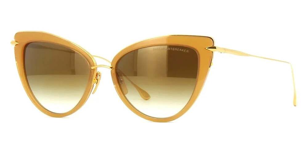 Brand new DITA HEARTBREAKER 56mm Gold/Brown sunglasses 22027-C-BRN-GLD-56 JAPAN